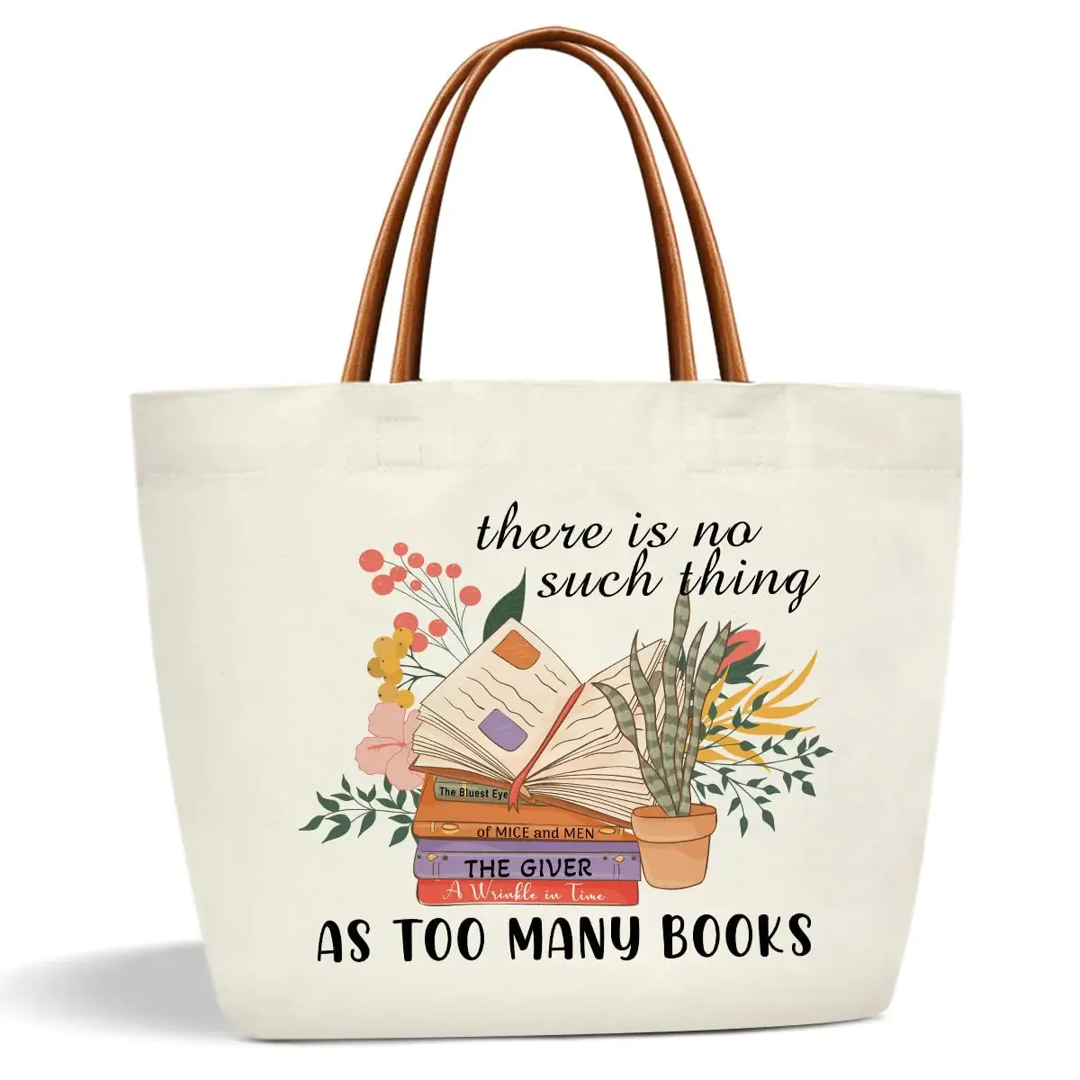 Floral Book Tote carry bag