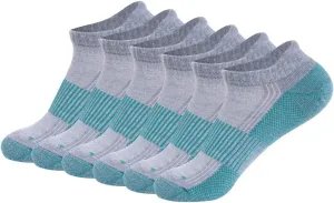FOOTPLUS Unisex Copper Compression Socks Circulation Arch Support Plantar Fasciitis Ankle Golf/Running/Hiking Socks