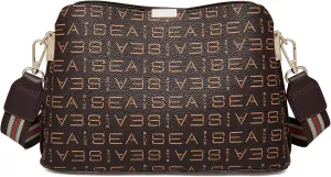 FOXLOVER Crossbody Bags for Women Zip Cell Phone Leather Handbag with Colored Shoulder Strap