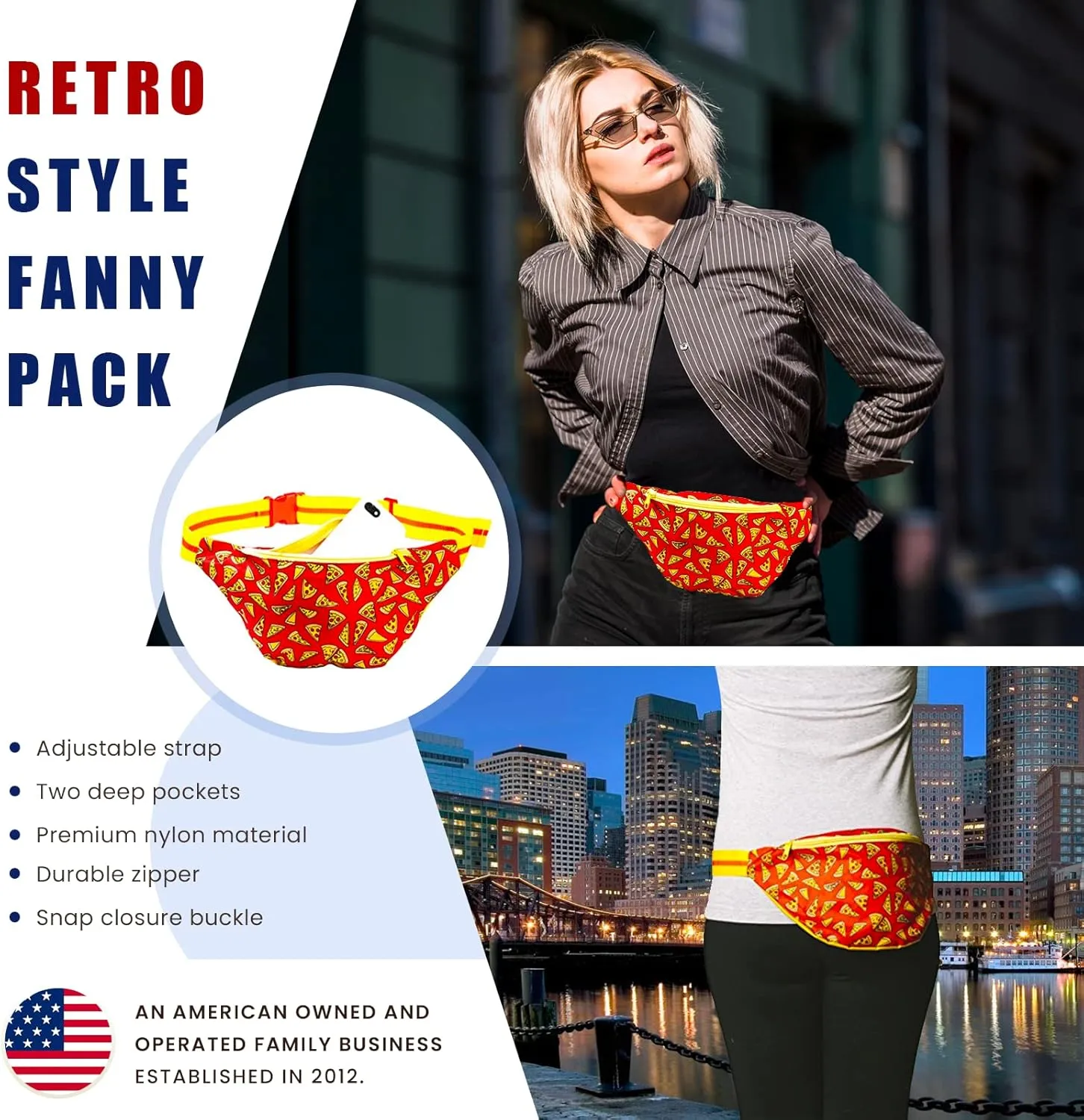 Funny Guy Mugs Pizza Fanny Pack