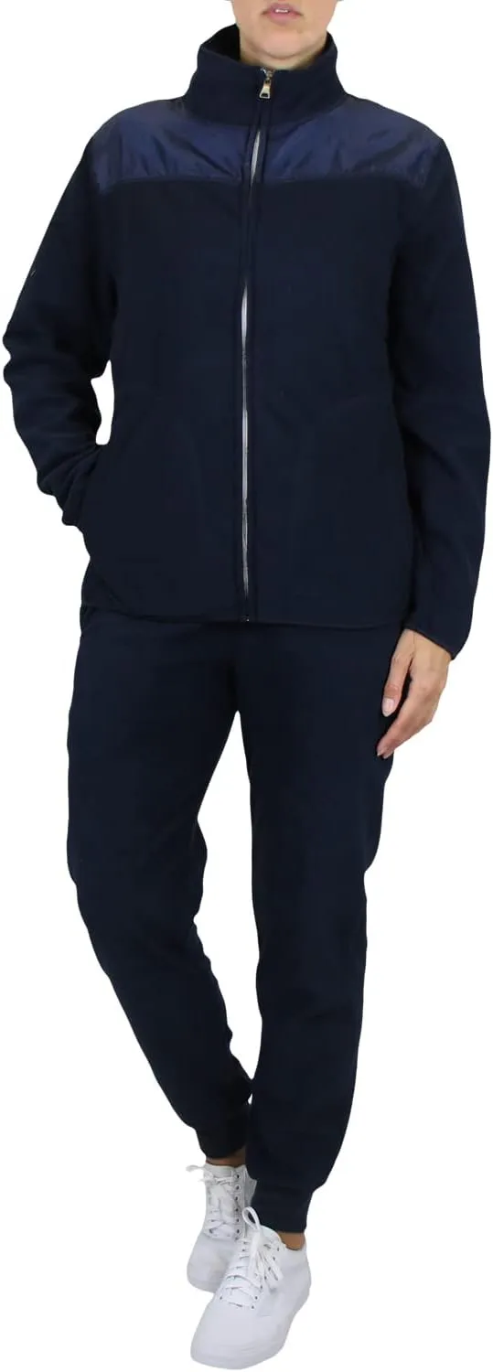 Galaxy by Harvic Women's Polar Fleece Jacket & Joggers Pant Set with pocket for Jogging, Sports