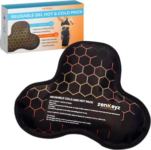 Gel Ice Pack for Injuries - Reusable Cold/hot Pack for Neck, Shoulder, Knee, Hot Cold Therapy for Rotator Cuff Injuries, Bursitis, and Swelling, Large (8'' x 10''), FLEXICOOL for Shoulder Braces