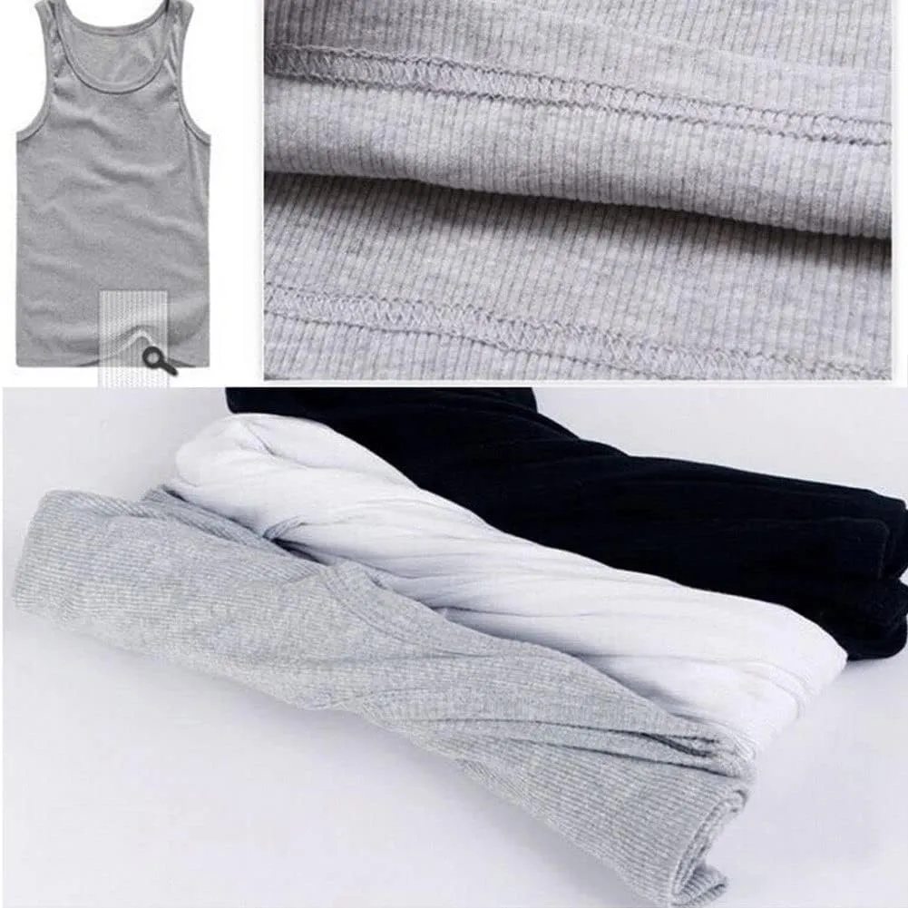 Gelante 6 Packs 100% Cotton Athletic Men's Basic Tank Top