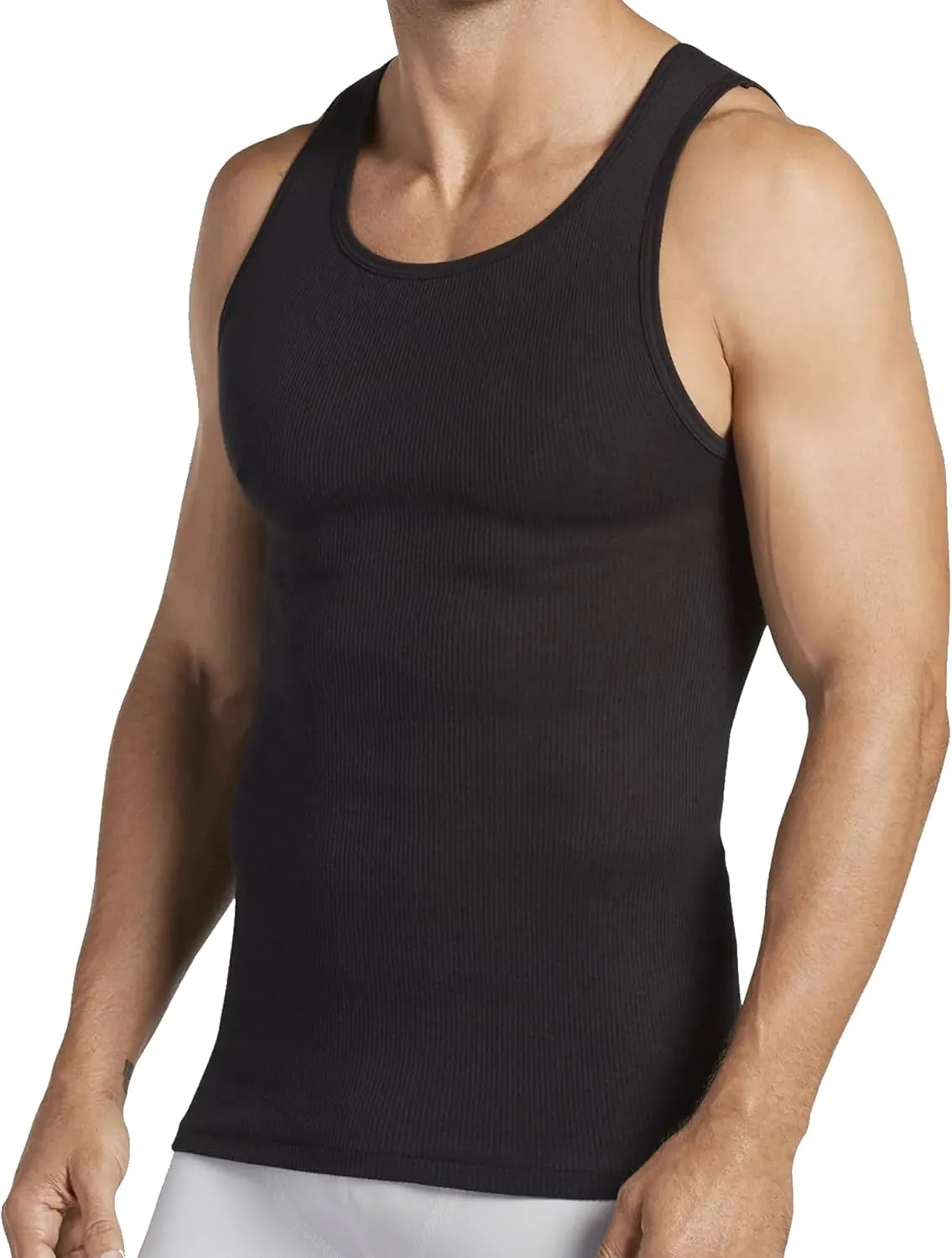 Gelante 6 Packs 100% Cotton Athletic Men's Basic Tank Top
