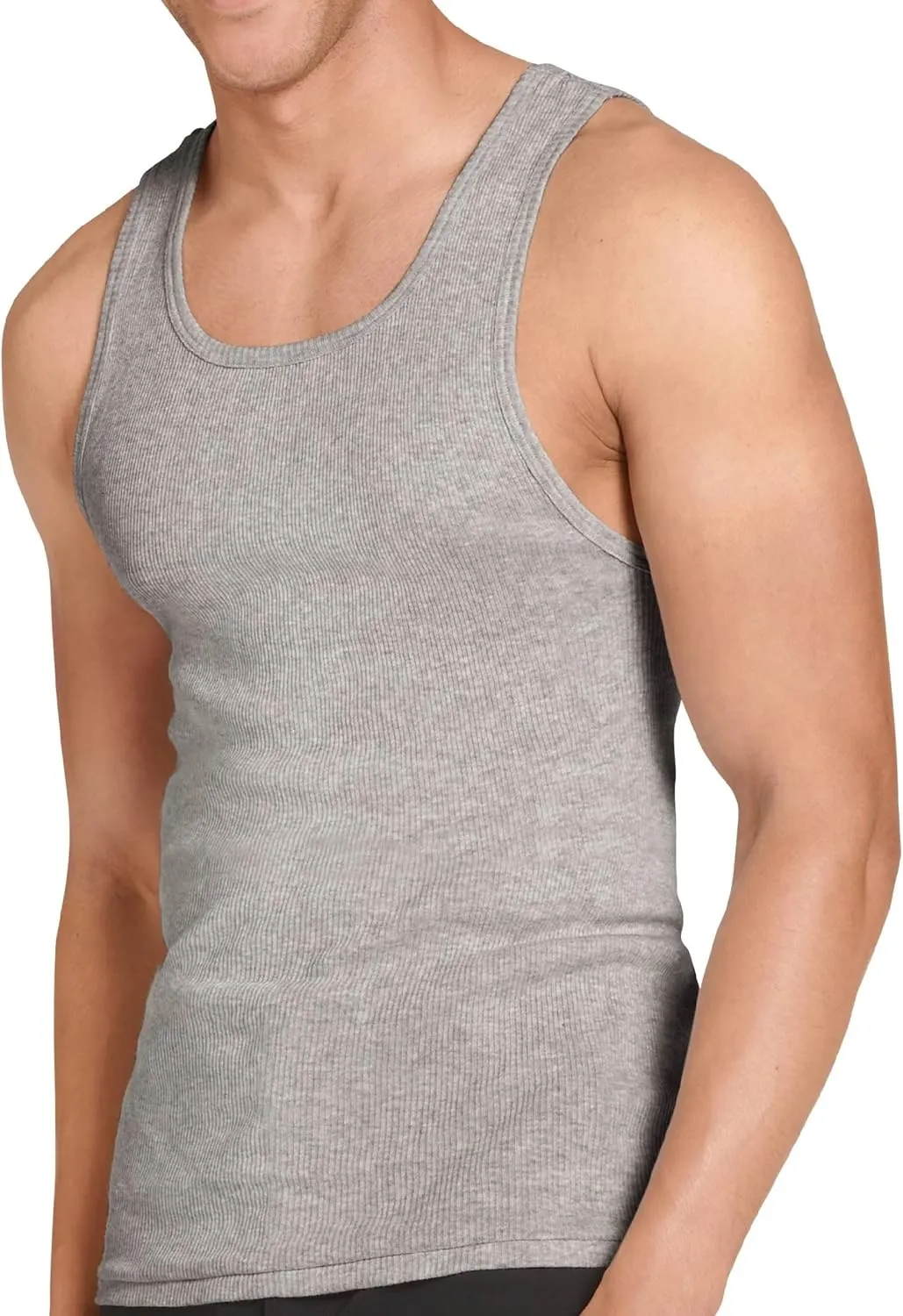 Gelante 6 Packs 100% Cotton Athletic Men's Basic Tank Top
