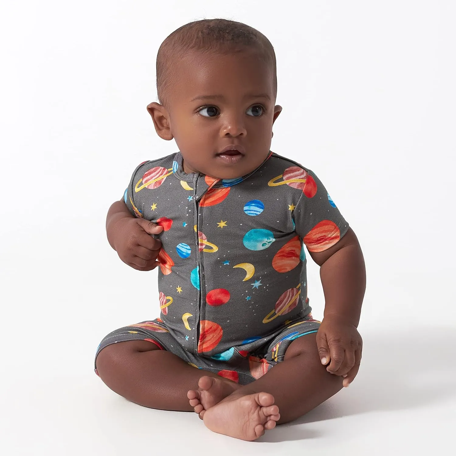 Gerber Unisex Baby Buttery Soft Short Sleeve Romper with Viscose Made from Eucalyptus