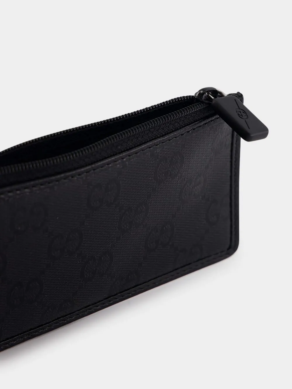 GG Crystal Leather Cardholder