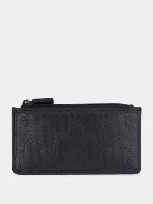 GG Crystal Leather Cardholder