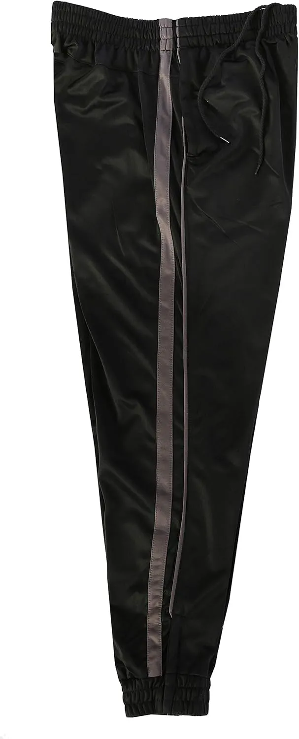 Gioberti Mens Athletic Track Pants with Ribbed Zipper Ankle Cuff