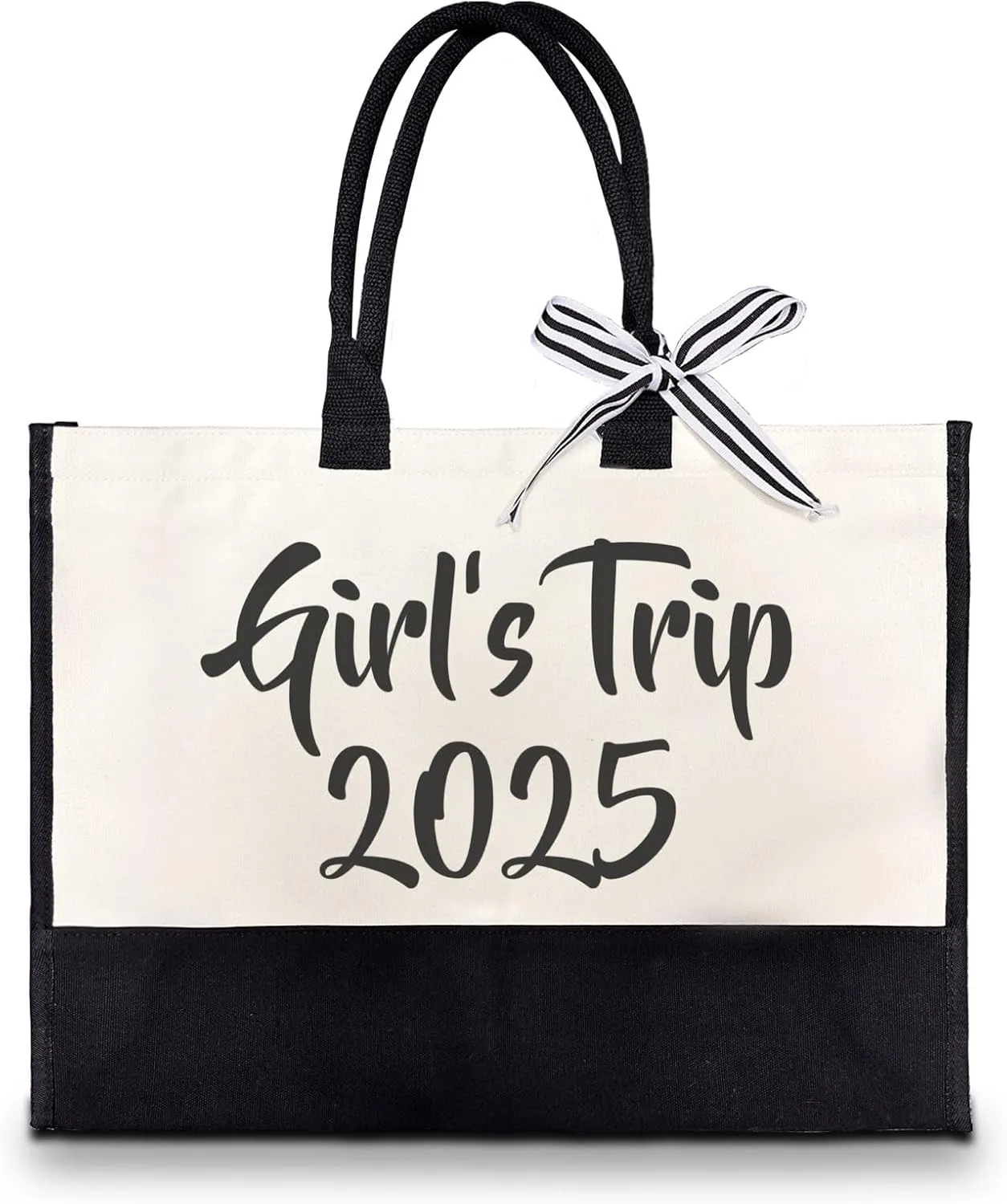 Girl‘s Trip 2025 Funny canvas tote bag for traveling