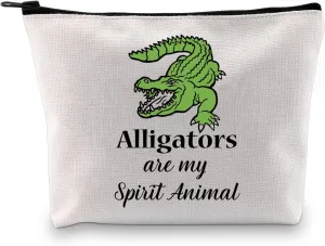 GJTIM Alligator Gift Alligator Themed gift Alligator Lovers Bag Alligators Are My Spirit Animal Travel Makeup Pouch (Spirit Alligators Bag)