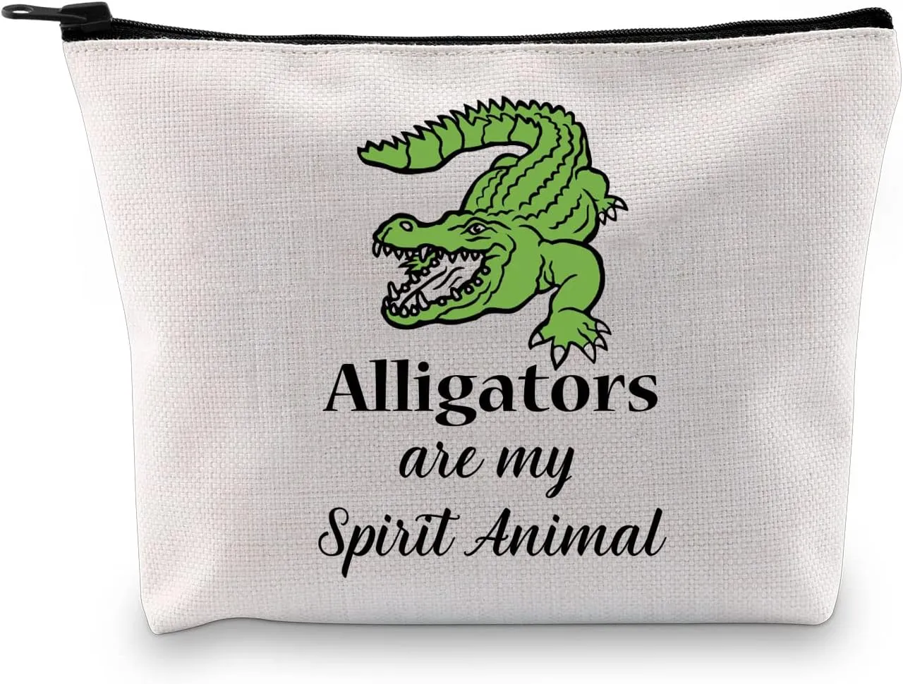 GJTIM Alligator Gift Alligator Themed gift Alligator Lovers Bag Alligators Are My Spirit Animal Travel Makeup Pouch (Spirit Alligators Bag)