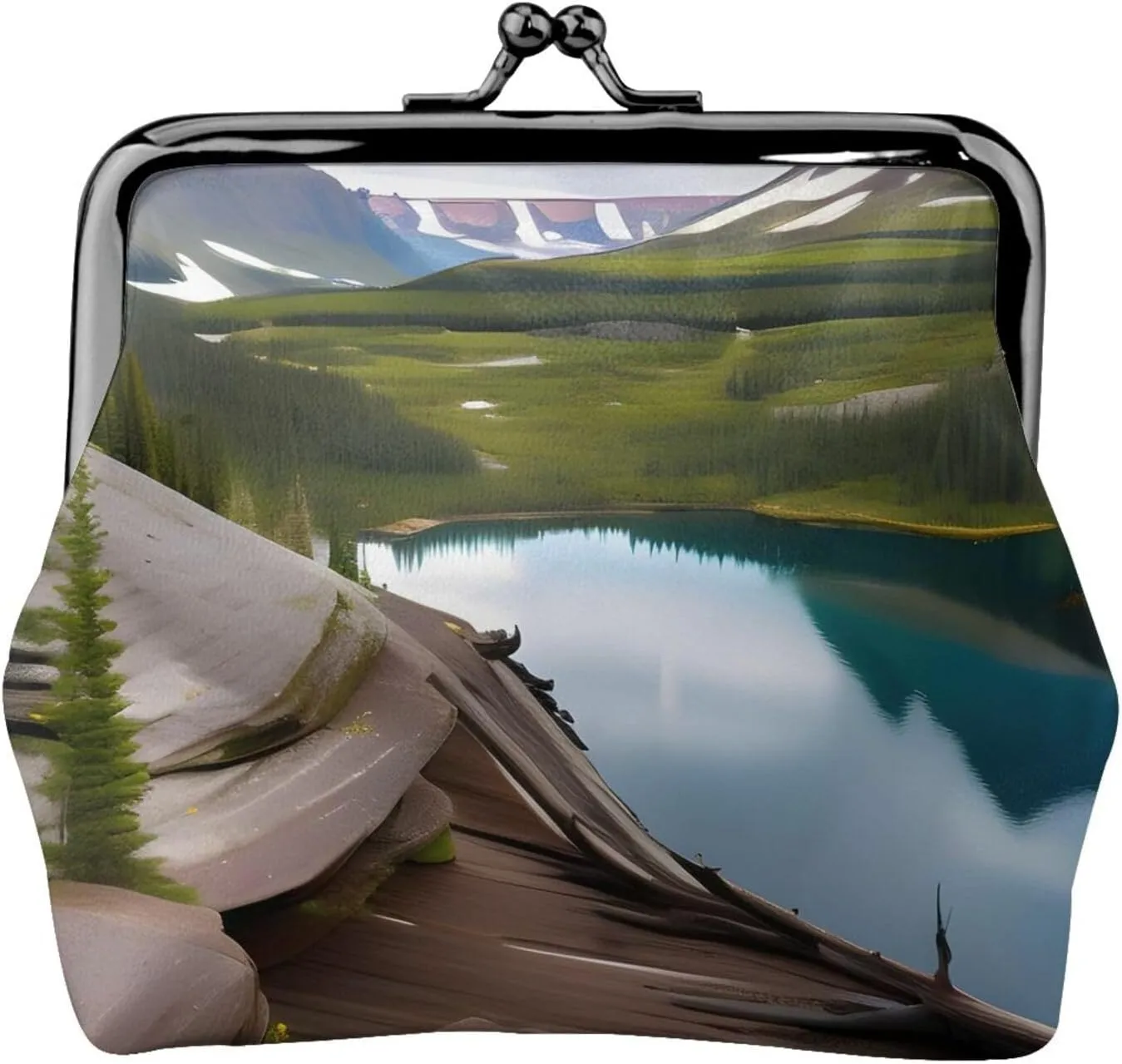 Glacier National Park print Coin Purse, Mini Change Purse for Women Small Coin Purse for Key Headset Lipstick