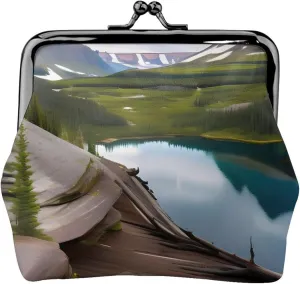 Glacier National Park print Coin Purse, Mini Change Purse for Women Small Coin Purse for Key Headset Lipstick