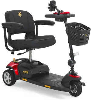 Golden Technologies Buzzaround XLS-HD 3-Wheel Compact Disassembling Mobility Scooter w/Suspension - GB121B-SHZ (Red)