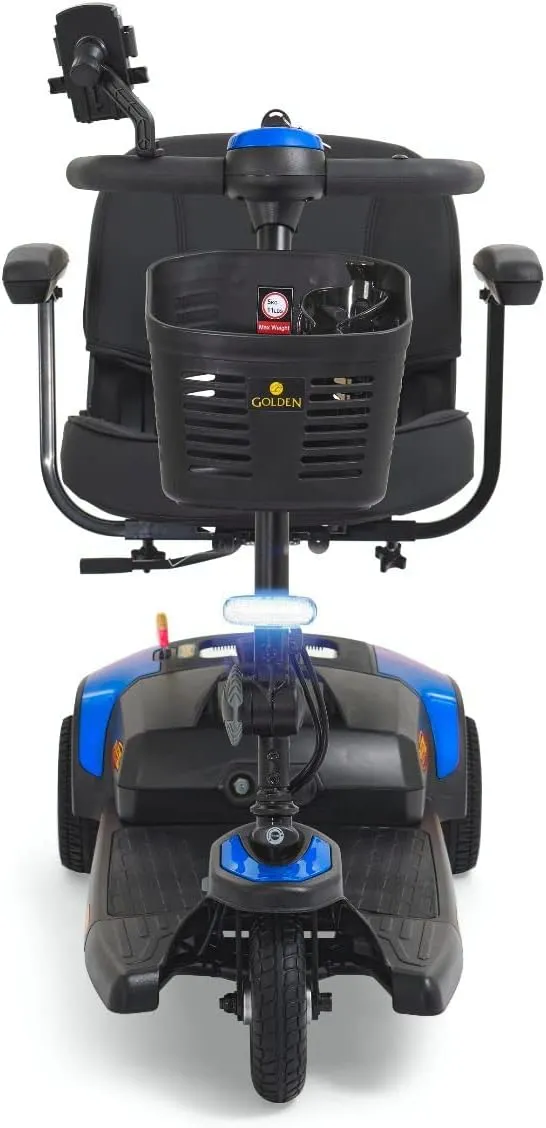 Golden Technologies Buzzaround XLS-HD 3-Wheel Compact Disassembling Mobility Scooter w/Suspension - GB121B-SHZ (Red)