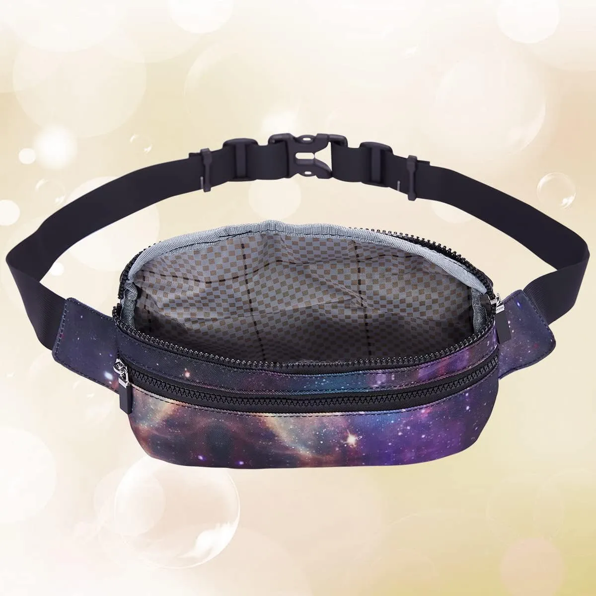 Goothdurs Fanny Pack for Women Men Fashion Waist Bag Waterproof Hip Bum Bag with Adjustable Belt for Running Travel Hiking Cycling Money