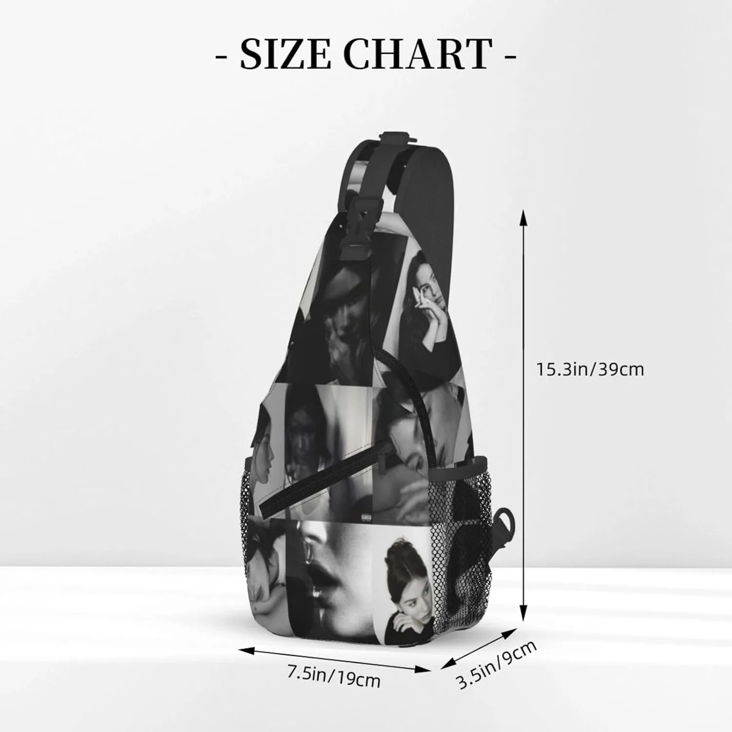 Gracie Music Abrams Crossbody Sling Backpack Sling Bag Multipurpose Travel Hiking Chest Bag Daypack for Women Men
