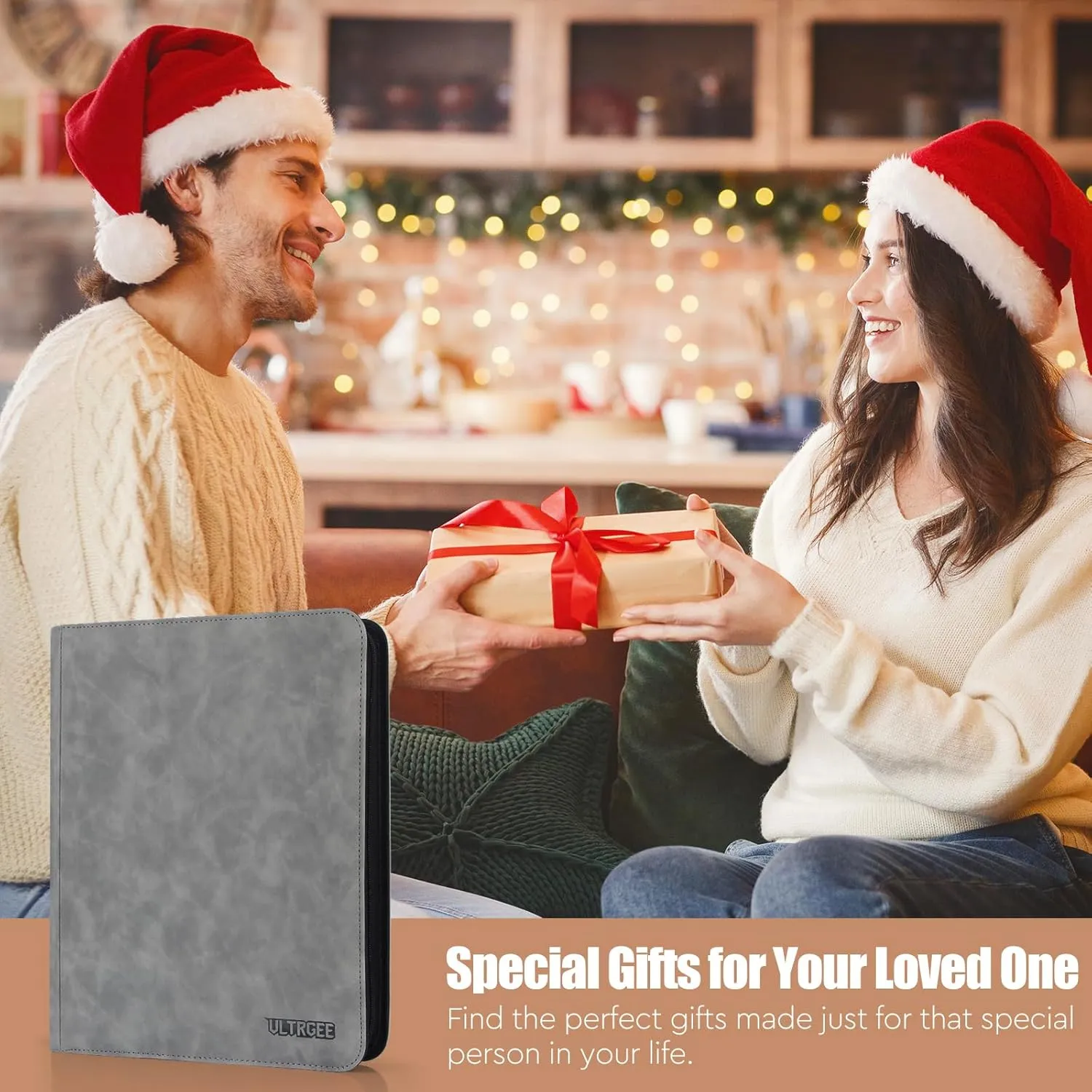 Graded Card Binder, Storage Binder for Graded Cards - 4 Slot, PSA Card Display Album compatible with PSA/CGC/PCG Slabs, Holds 40 Graded Cards (Grey)