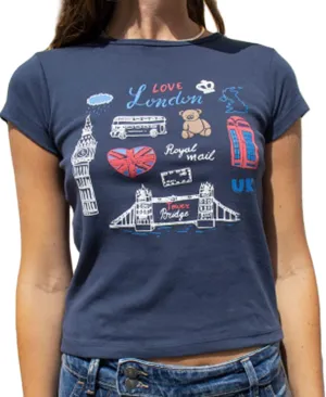 Graphic Baby Tees for Women Teenagers Y2k Flower Print Crop Tops Vintage 90s Aesthetic Grunge Tees Summer Shirts
