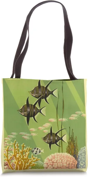 Great Barrier Reef Australia Retro Vintage Travel Queensland Tote Bag