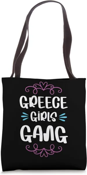 Greece Girls Gang Crew | Funny Travel Quote Tote Bag