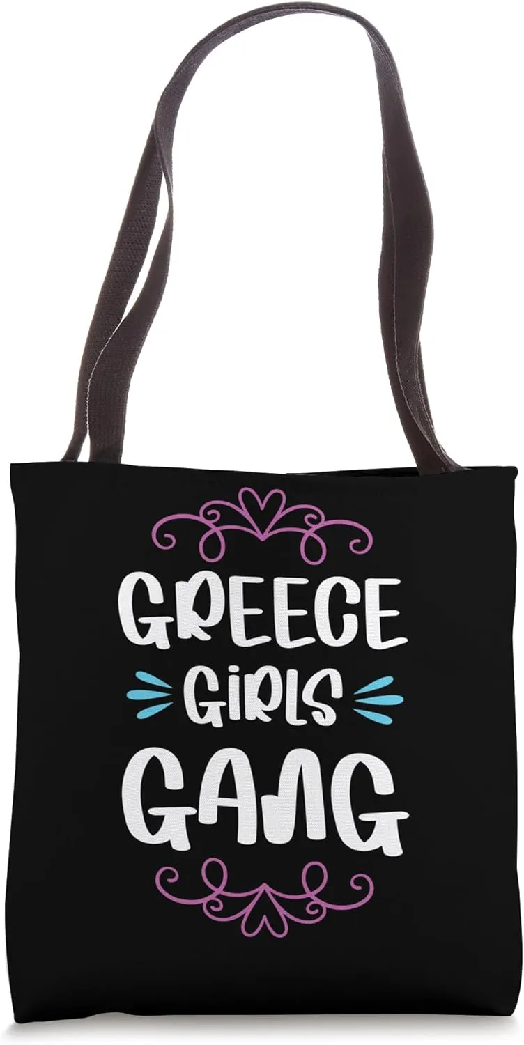 Greece Girls Gang Crew | Funny Travel Quote Tote Bag