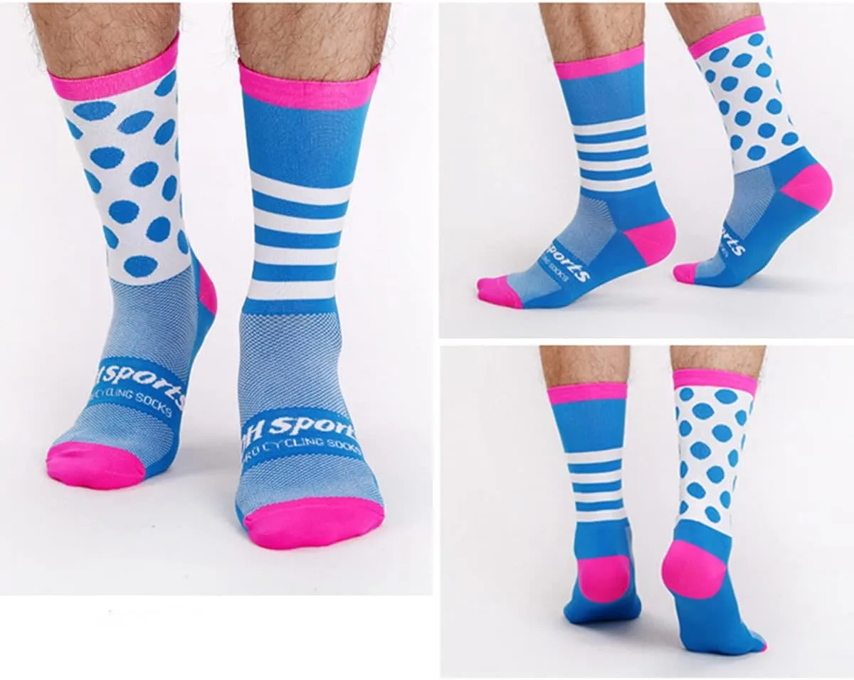 GuaziV Mens Womens Cycling Socks,4-6pcs Running Socks Colourful Athletic Socks Ankle Sport Socks 6-11