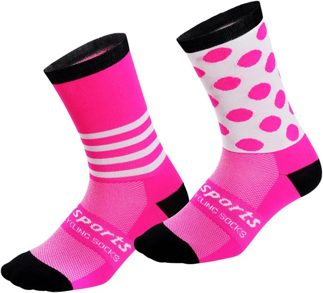GuaziV Mens Womens Cycling Socks,4-6pcs Running Socks Colourful Athletic Socks Ankle Sport Socks 6-11