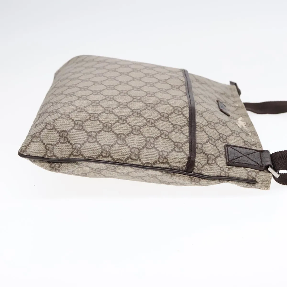 GUCCI GG Canvas Shoulder Bag Coated Canvas Beige fm3897