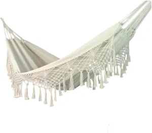 Hammocks Outdoor Anti-Rollover Double Hammock Outdoor Camping Tassel Canvas Hammock Beach Photography Bohemian Swing Camping Hammocks