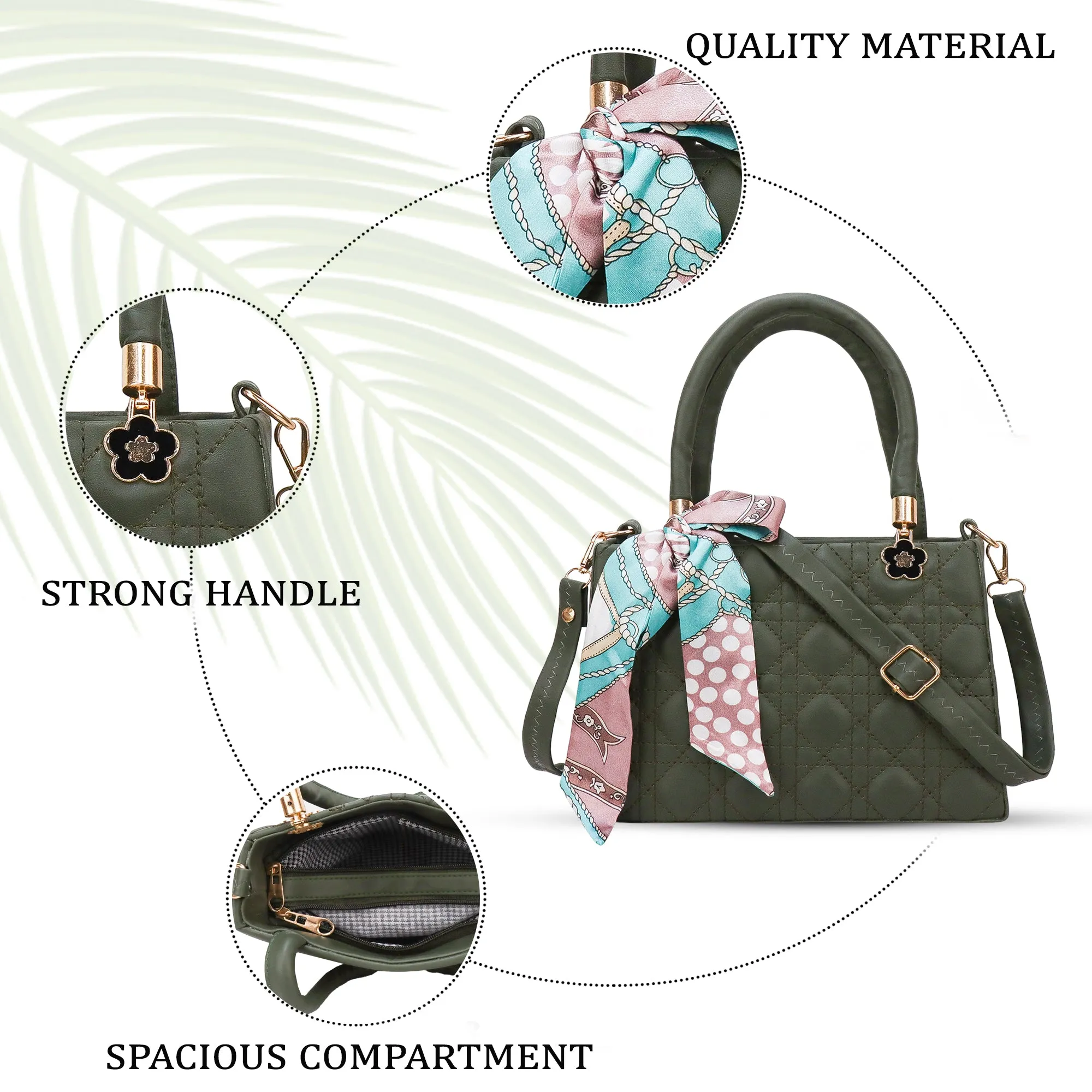 Hand Bag For Women. Stylish Ribbon Hand Bag with strap