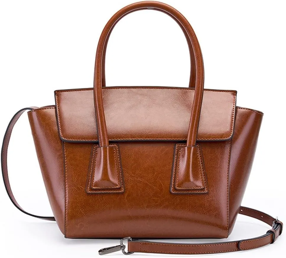 Handbag Women's Large Capacity Leather Sigle Shoulder Tote Bag Daily Work Cross-body Wing Bag