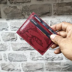 Handmade leather card holder