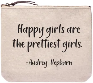 Happy girls are the prettiest girls - Audrey Hepburn - Everyday bag