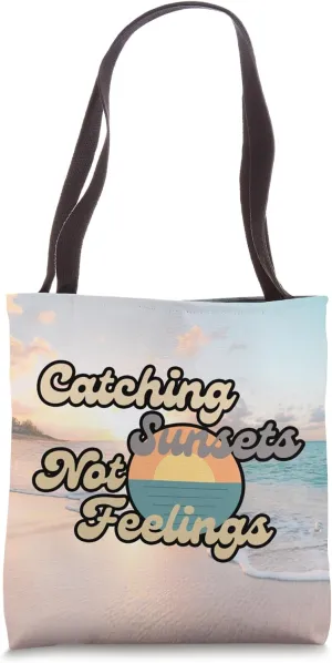 Happy Sunset Summer Travel Tote Bag