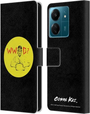 Head Case Designs Officially Licensed Cobra Kai John Lawrence WWD Composed Art Leather Book Wallet Case Cover Compatible with Xiaomi Redmi 13C 4G