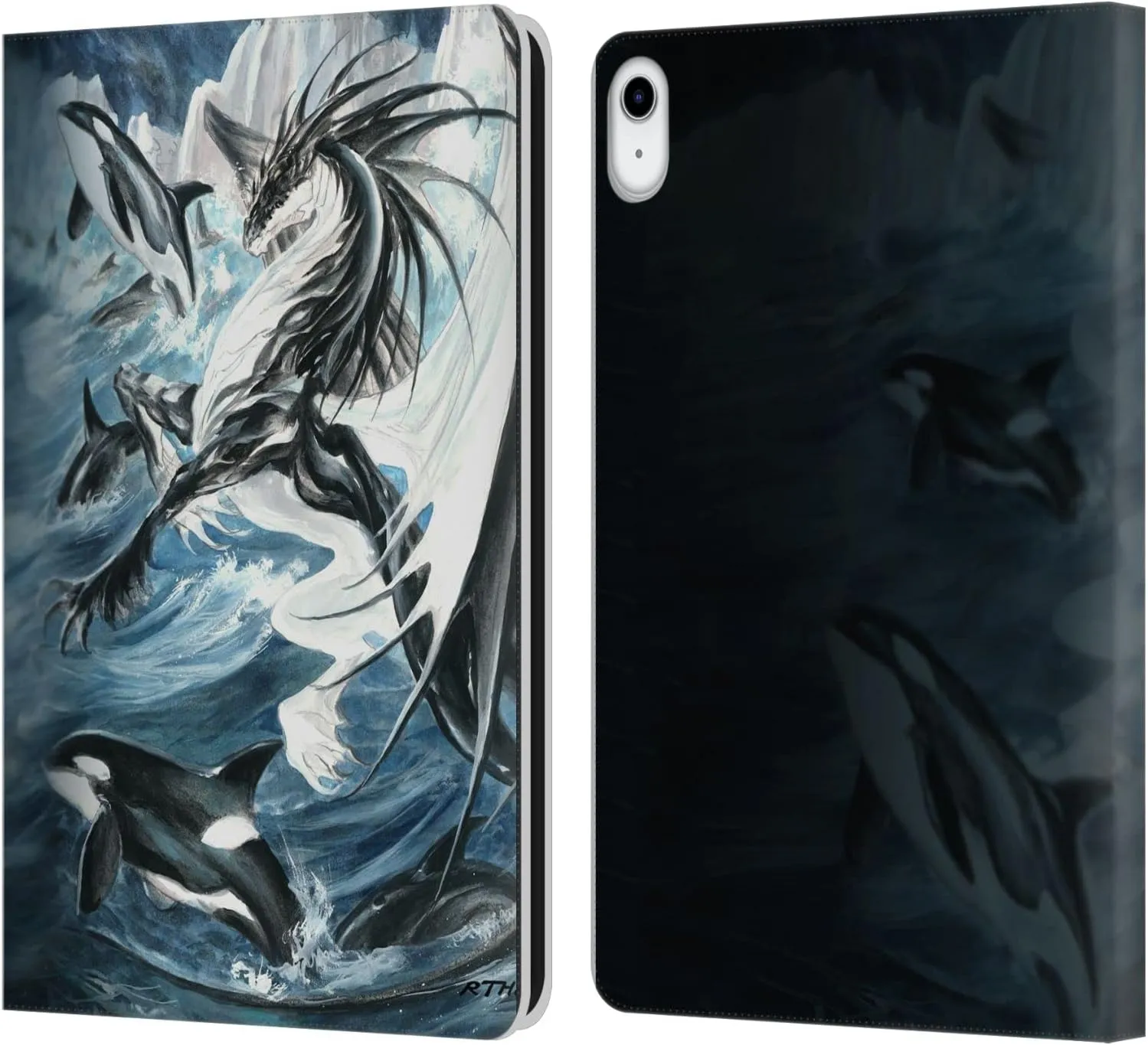 Head Case Designs Officially Licensed Ruth Thompson Oceanus Dragons Leather Book Wallet Case Cover Compatible with Apple iPad 10.9 (2022)