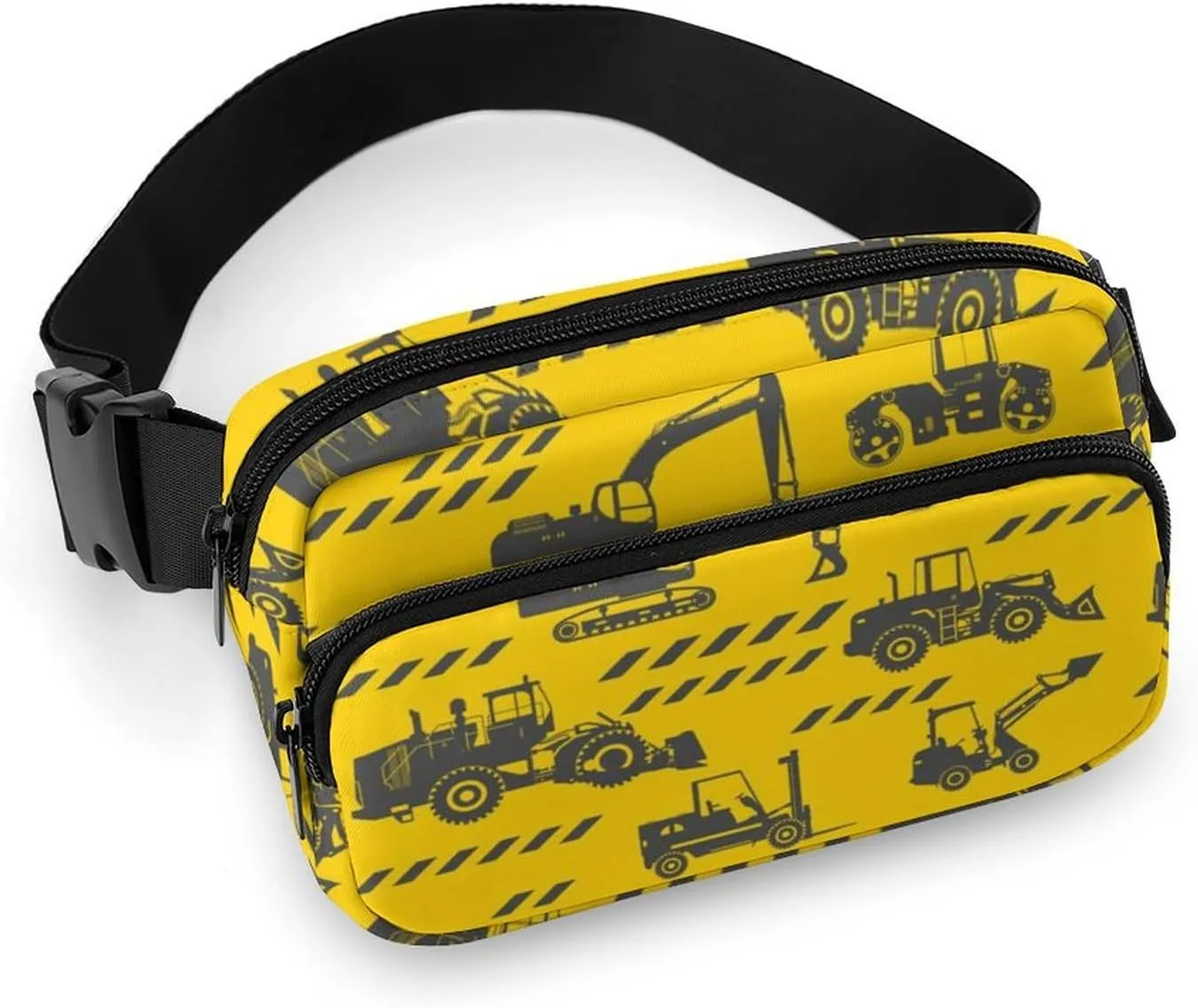 Heavy Equipment And Machinery Crossbody Fanny Pack Waterproof Waist Bag Unisex Belt Bag