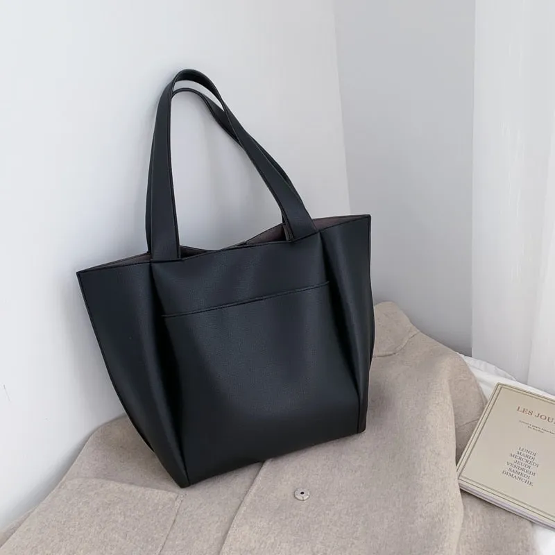 High Quality Faux Leather Shoulder Bags Large Capacity