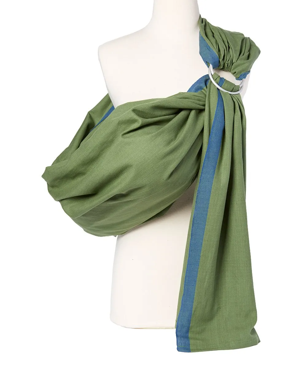 Hip Baby Wrap Ring Sling Baby Carrier for Infants and Toddlers - Beautiful, 100% Soft Cotton Baby Wraps Carrier for Babies 8-35 lbs - Perfect Baby Shower Gifts Moms and Dads - Nursing Cover (Fern)