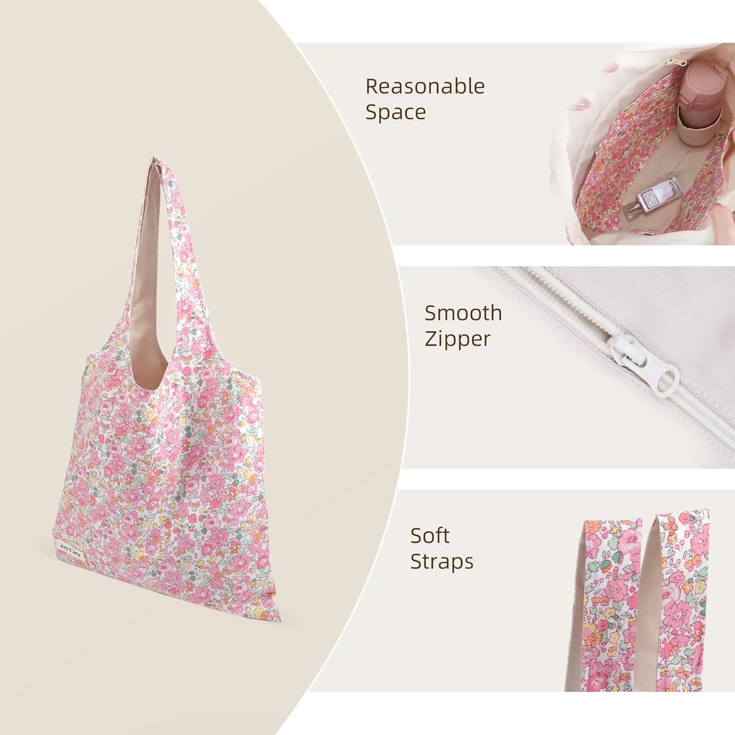 Hobo Bags for Women, Large Capacity Designer Shoulder Tote Bag with Zipper
