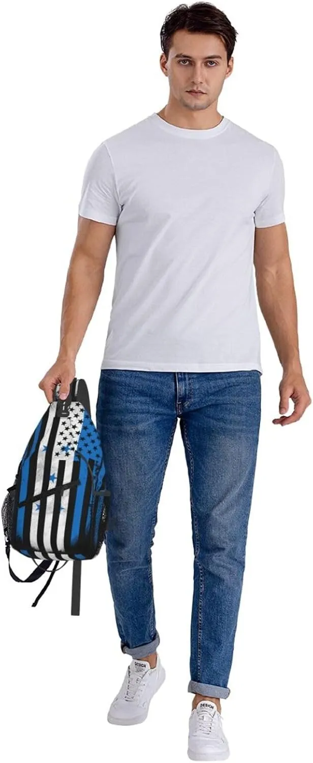 Honduran American Flag Crossbody Bag Cross Chest Bag Adjustable Sling Backpack Sports Gym Shoulder Bags Travel Cycling Daypack Diagonally Casual Rucksack