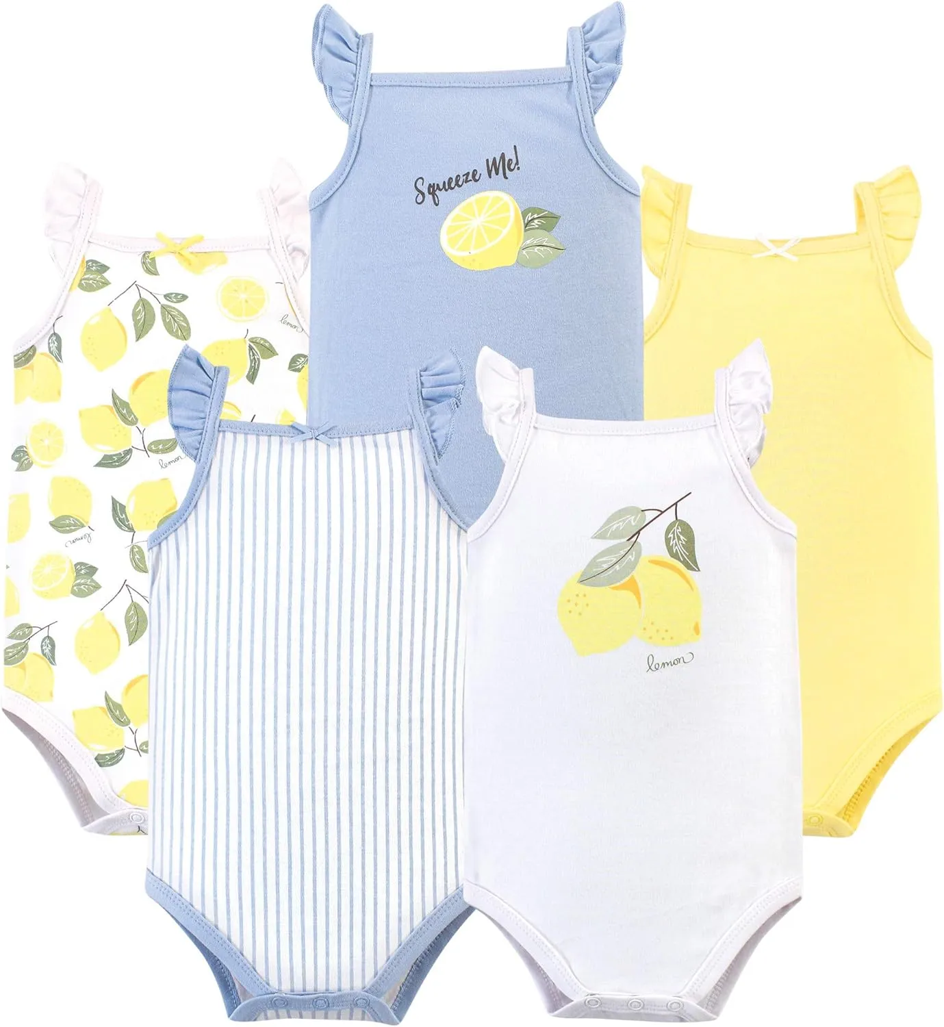 Hudson Baby Unisex Baby Cotton Sleeveless Bodysuits