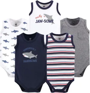 Hudson Baby Unisex Baby Cotton Sleeveless Bodysuits