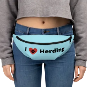 I Heart Herding Fanny Pack-Blue