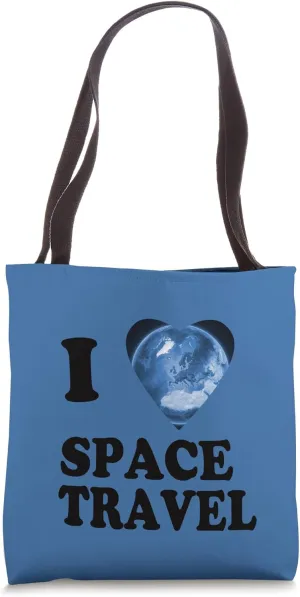 I Love Space Travel Earth Orbit Tote Bag