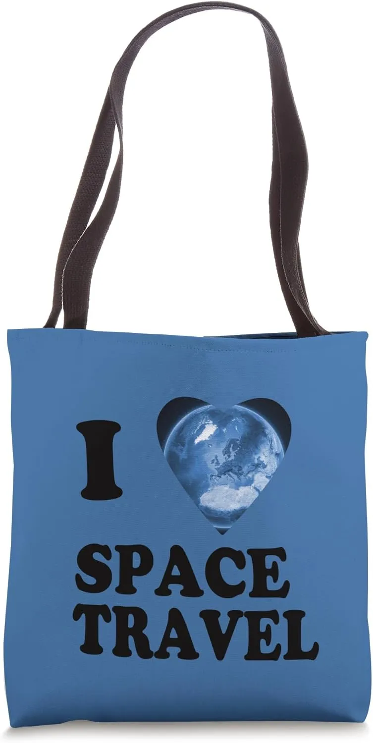 I Love Space Travel Earth Orbit Tote Bag