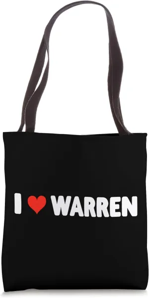 I Love Warren Michigan - Heart Travel Trip Vacation Holiday Tote Bag