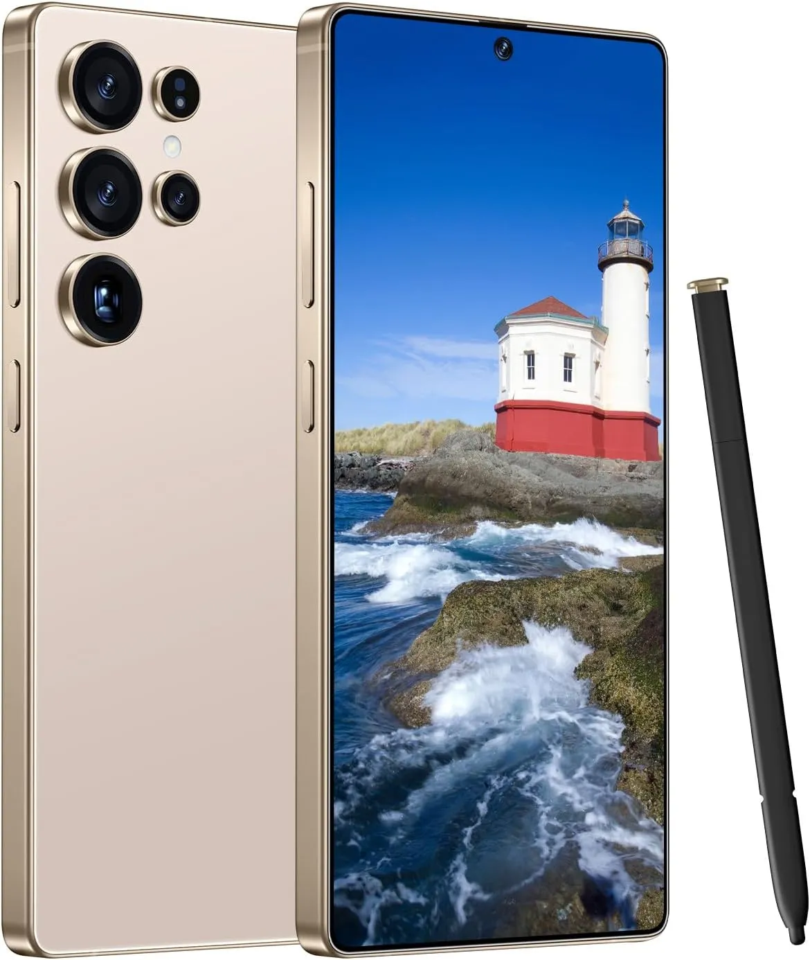 I25 Ultra 5G Unlocked Smartphone,8GB 256GB Fully Cell Phone for Android 14, 6.99" Unlocked Cell Phone, 7000mAh, 68MP 108MP Dual Camera/Dual SIM (Desert Titanium)